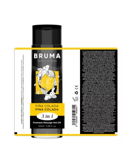BRUMA - PREMIUM-MASSAGEÖL MIT WÄRMEEFFEKT, PINA COLADA-GESCHMACK 3 IN 1 - 100 ML