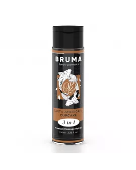 BRUMA - PREMIUM-MASSAGEÖL MIT WÄRMEEFFEKT, CUPCAKE-GESCHMACK 3 IN 1 - 100 ML