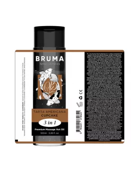 BRUMA - PREMIUM-MASSAGEÖL MIT WÄRMEEFFEKT, CUPCAKE-GESCHMACK 3 IN 1 - 100 ML