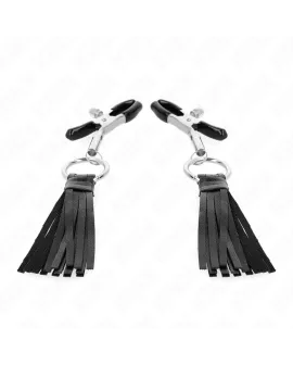 KINK - Kunstleder Quasten Nippelklemmen 6 cm