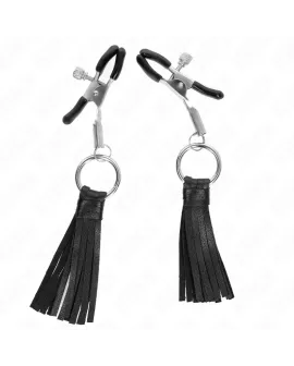 KINK - Kunstleder Quasten Nippelklemmen 6 cm