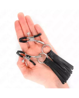 KINK - Kunstleder Quasten Nippelklemmen 6 cm