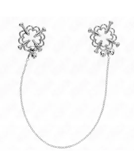 KINK - METALLISCHE BLUMEN-NIPPELKLAMMERN MIT KETTE