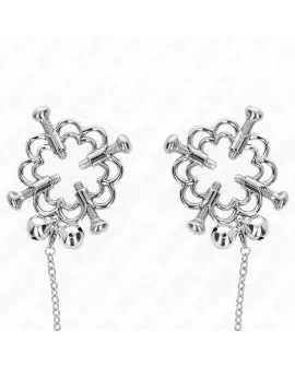 KINK - METALLISCHE BLUMEN-NIPPELKLAMMERN MIT KETTE