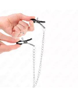 KINK Dreifach-Nippel-Klitoris-Klemmen mit Kette - Modell 0