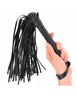 KINK dunkelblaue Perlenpeitsche - 43,5 cm