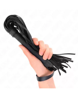 KINK dunkelblaue Perlenpeitsche - 43,5 cm
