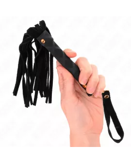 KINK - SCHWARZE WILDLEDER MINI-PEITSCHE 30 CM