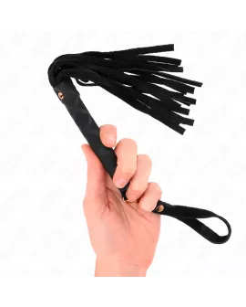 KINK - SCHWARZE WILDLEDER MINI-PEITSCHE 30 CM