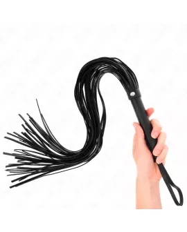 KINK - Schwarze Weich-PVC-Peitsche 70 cm