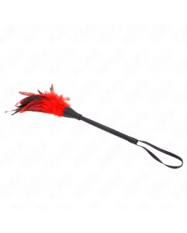 KINK Red Maids Hornform Tickle Hühnerfedern - 36 cm