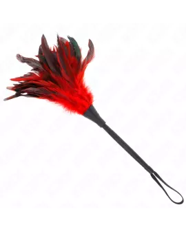 KINK Red Maids Hornform Tickle Hühnerfedern - 36 cm
