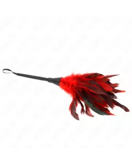 KINK Red Maids Hornform Tickle Hühnerfedern - 36 cm