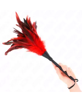 KINK Red Maids Hornform Tickle Hühnerfedern - 36 cm