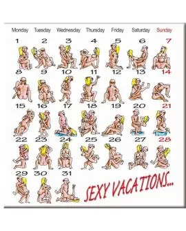 Diablo Picante - Erotischer Kamasutra Magnetkalender