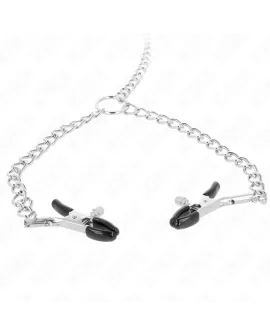 KINK - 4 Kettchen-Nippelklemmen 32 cm mit 14 cm Ketten