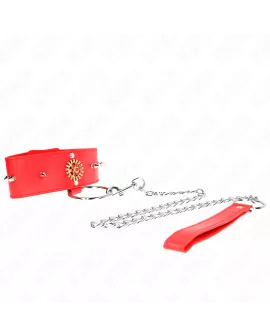 KINK Rote Diamantkette mit Gürtel - 65 cm verstellbar 35-51 cm