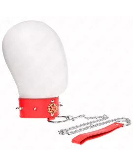KINK Rote Diamantkette mit Gürtel - 65 cm verstellbar 35-51 cm