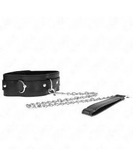 KINK Halsband mit Gürtel - Schwarz 65 cm Riemen 54x4,5 cm