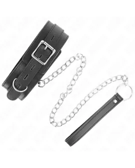 KINK Halsband mit Gürtel - Schwarz 65 cm Riemen 54x4,5 cm