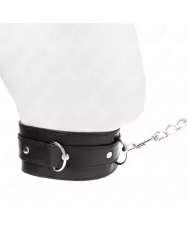 KINK Halsband mit Gürtel - Schwarz 65 cm Riemen 54x4,5 cm