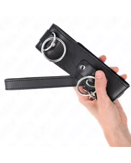 KINK Halskette mit Leine - 65 cm, 3-Ring Modell 2, verstellbar 36-43 cm