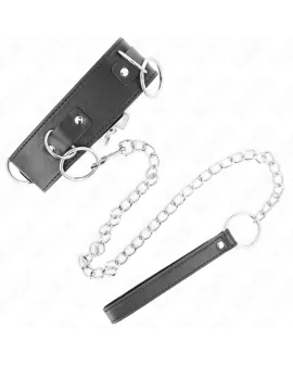 KINK Halskette mit Leine - 65 cm, 3-Ring Modell 2, verstellbar 36-43 cm