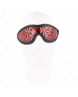 KINK - Rotes Stirnband mit Rautenmuster 20,5 x 6 cm