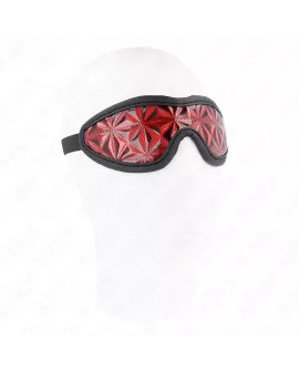 KINK - Rotes Stirnband mit Rautenmuster 20,5 x 6 cm