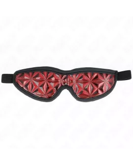 KINK - Rotes Stirnband mit Rautenmuster 20,5 x 6 cm