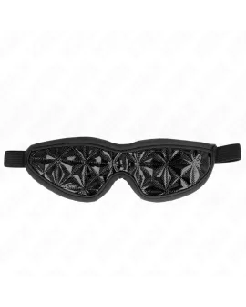 KINK Schwarzes Stirnband mit Rautenmuster - 20,5 x 6 cm