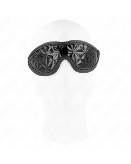 KINK Schwarzes Stirnband mit Rautenmuster - 20,5 x 6 cm