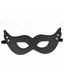 KINK - KUNSTLEDERMASKE MIT NIETEN MODELL 1 26 x 8 CM