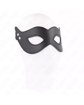 KINK Kunstledermaske mit Nieten Modell 1 - 26 x 8 cm