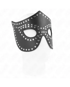 KINK - KUNSTLEDERMASKE MIT NIETEN MODELL 2 30 x 12 CM