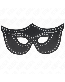 KINK Kunstleder-Maske mit Nieten Modell 2 - 30 x 12 cm