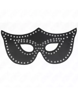 KINK Kunstleder-Maske mit Nieten Modell 2 - 30 x 12 cm