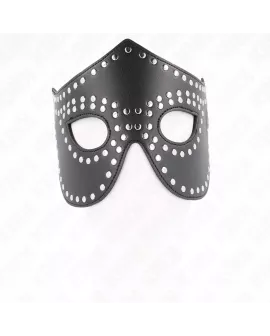 KINK Kunstleder-Maske mit Nieten Modell 2 - 30 x 12 cm