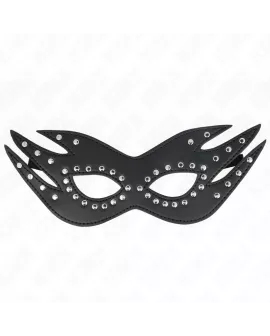 KINK - KUNSTLEDERMASKE MIT NIETEN MODELL 3 26 x 9,5 CM