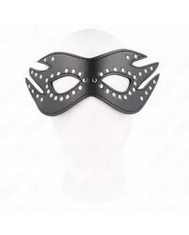 KINK - KUNSTLEDERMASKE MIT NIETEN MODELL 3 26 x 9,5 CM