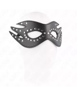 KINK - KUNSTLEDERMASKE MIT NIETEN MODELL 3 26 x 9,5 CM