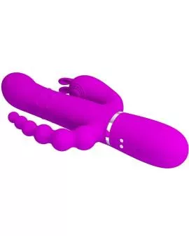 Pretty Love Cammy Triple Vibrator - Multifunktions 4 in 1 Rosa