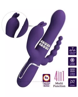 Pretty Love Cammy Triple Vibrator - Multifunktions 4 in 1 Lila