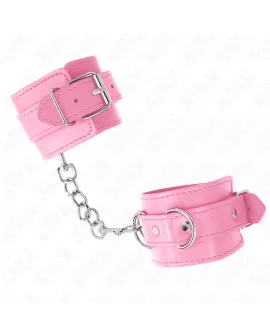 KINK - Handgelenksfesseln Rosa Verstellbar 20-23 cm x 5,5 cm