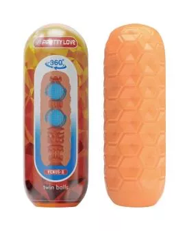 Pretty Love - Twin Balls Masturbator Orange