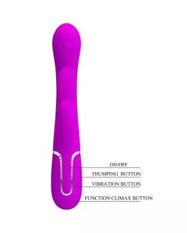 Pretty Love - Shania Triple Rabbit Vibrator - Rosa