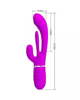 Pretty Love - Shania Triple Rabbit Vibrator - Rosa