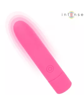 INTENSE - SYMONE USB WIEDERAUFLADBARER VIBRIERENDER BULLET 8 VIBRATIONEN ROSA 10 X 2,2 CM