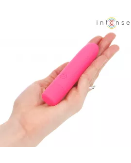 INTENSE - SYMONE USB WIEDERAUFLADBARER VIBRIERENDER BULLET 8 VIBRATIONEN ROSA 10 X 2,2 CM