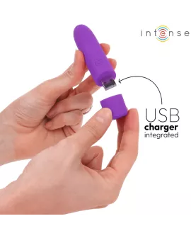 INTENSE SYMONE Vibrierender Bullet - Lila USB 8 Modi 10x2,2cm